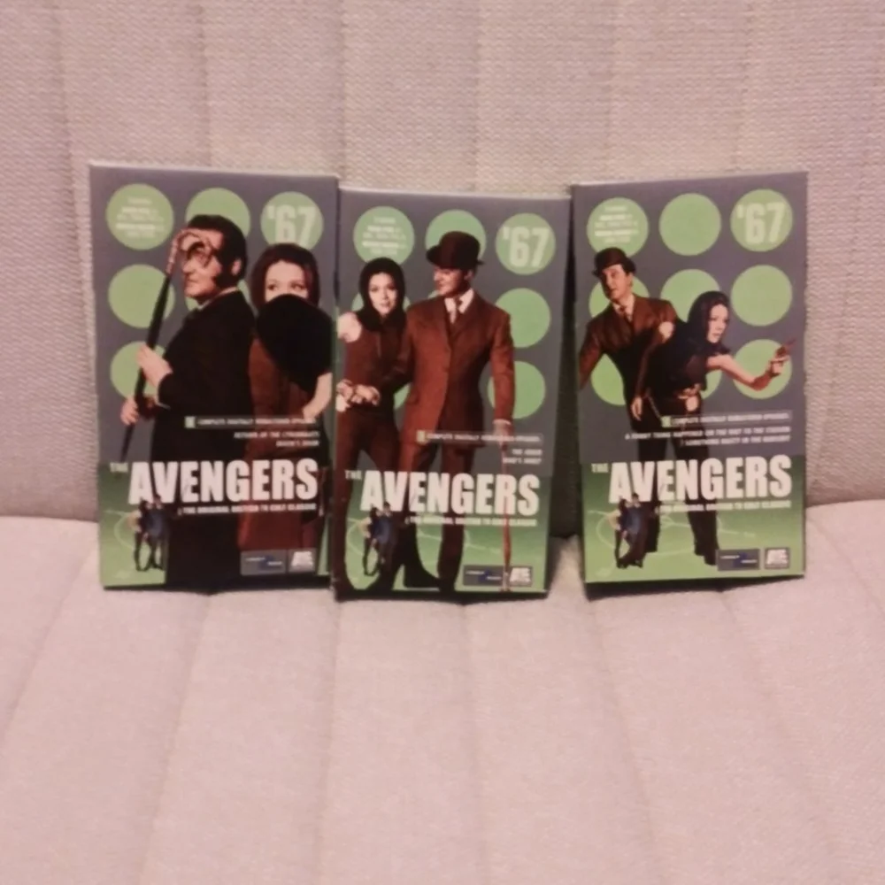 The Avenger's TV series video/book lot